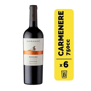 6 Vino Pionero Rsva Carmenere 750cc