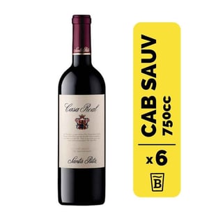 6 Vinos Casa Real Cabernet Sauvignon 750cc