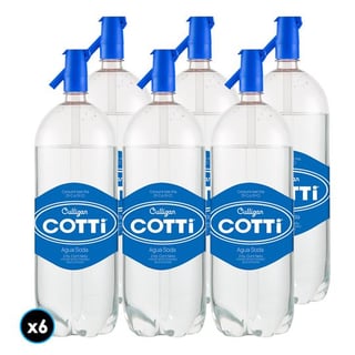 6x Agua Soda Cotti 2 L