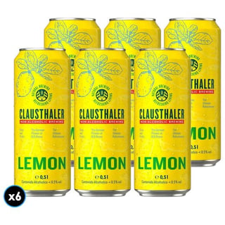 6x Cerveza Clausthaler Sin Alcohol Limón en Lata 500cc