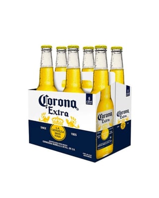 6x Cerveza Corona Botellín 330cc