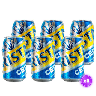 6x Cerveza Cristal - Cero Alcohol Lata - 355cc