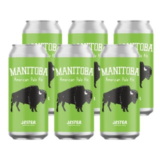 6x Cerveza Jester Manitoba American Pale Ale 5,2˚ - Lata 473cc