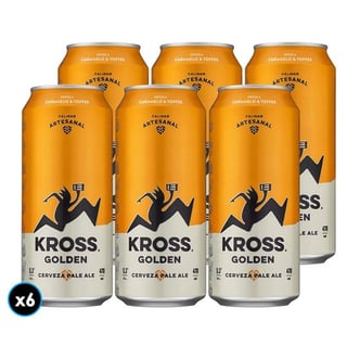 6x Cerveza Kross Golden Lata 470cc