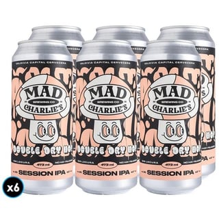 6x Cerveza Mad Charlie's Session IPA Lata 473cc