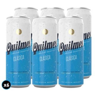 6x Cerveza Quilmes en lata 710cc