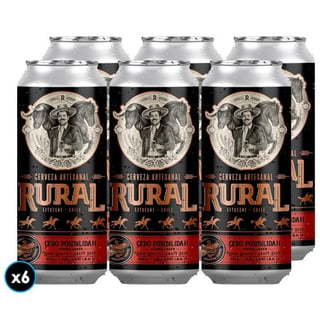 6x Cerveza Rural Cero Posibilidad Lata 473cc 5,6°alc.