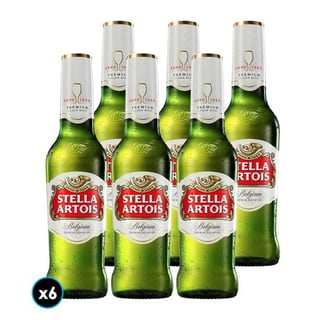 6x Cerveza Stella Artois en Botella 330cc