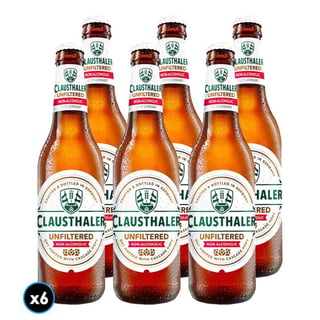 6x Cervezas Clausthaler Sin Alcohol Sin Filtrar en Botella 330cc