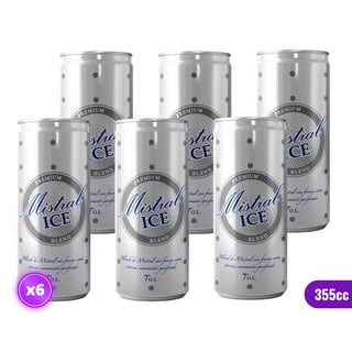 6x Cóctel Mistral Ice Blend Lata 7˚ - Lata 355cc