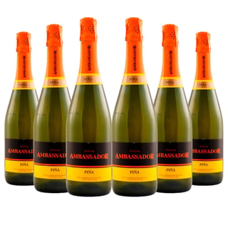 6x Espumante Ambassador - Piña 750ml