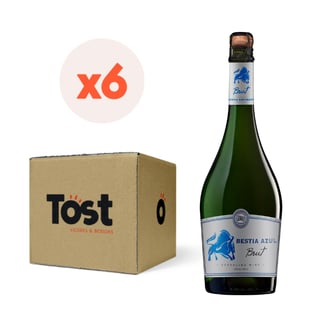 "6x Espumante Bestia Azul Brut 13