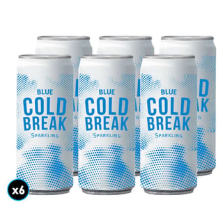 6x Espumante Cold Break Blue Lata 250cc