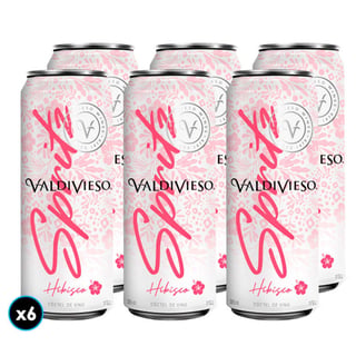 6x Espumante Valdivieso Hibisco en Lata 305cc