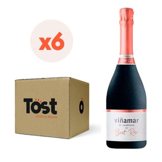 6x Espumante Viñamar Brut Rosé 750cc