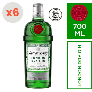 6x Gin Tanqueray London Dry 700cc
