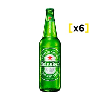 6x Heineken Botella 650cc