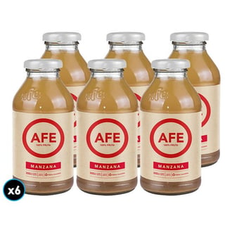 6x Jugo Afe Manzana Roja 300cc