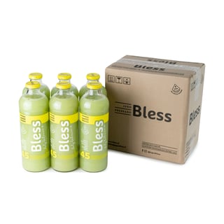 6x Jugo Bless 45 Pepino, Espirulina, Manzana, Piña, Jengibre y Limón 1 L