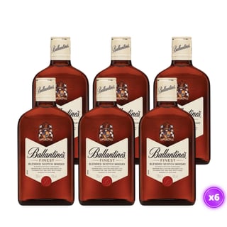 6x Petaca Whisky Ballantines Finest - 200ml