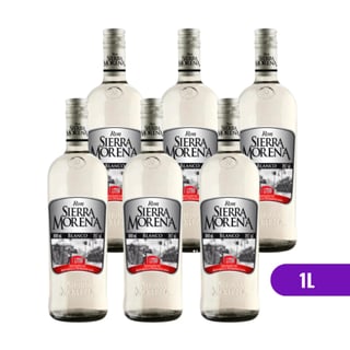 6x Ron Sierra Morena - Blanco - 1 Litro