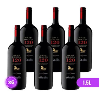 6x Vino 120 Gran Edición Botellón CS/Car 1.5L