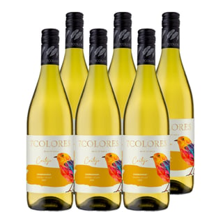 6x Vino 7 Colores Cortejo Chardonnay 13° 750cc