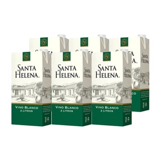 6x Vino Blanco Santa Helena 2000cc