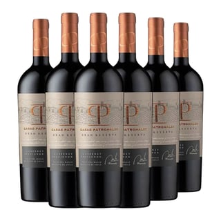 6x Vino Casas Patronales Gran Reserva Cabernet Sauvignon - 750ml