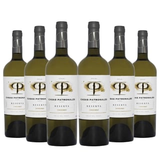 6x Vino Casas Patronales Reserva Chardonnay - 750ml