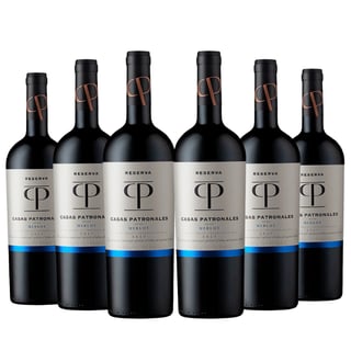 6x Vino Casas Patronales Reserva Merlot - 750ml