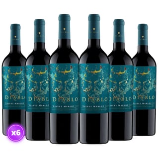 6x Vino Diablo Velvet - Merlot - 750ml