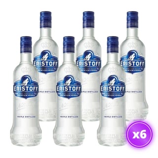 6x Vodka Eristoff - Original 700ml