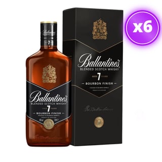 6x Whisky Ballantines 7 Años - Bourbon Finish - 700ml