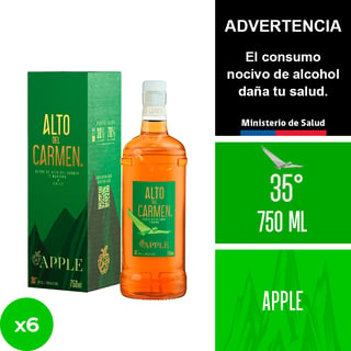 Alto Del Carmen Manzana 35° 6 X 750 Ml.