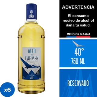 Alto Del Carmen Reservado 40° 6 X 750 Ml.