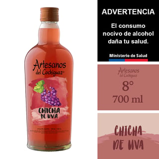 Artesanos Del Cochiguaz Chicha 8° 700 Ml.