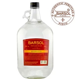 Barsol Destilado De Uva Primero De Quebranta 4 Litros