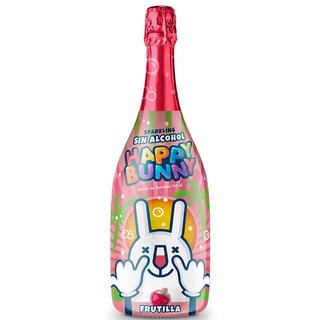 Bebida Espumosa Happy Bunny Sin Alcohol Frutilla 750cc