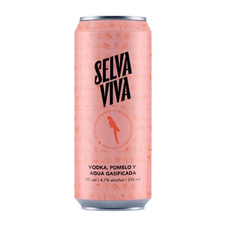 Bebida Premium Selva Viva Vodka Pomelo 310cc