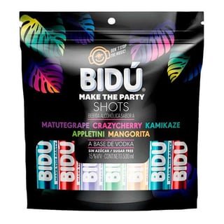 Bidú Vodka Shots Bolsa 20 Unidades