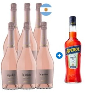 Caja 6 Espumante Las Perdices Brut Rosé (+ Aperol de Regalo) Semanal