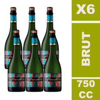 Caja 6 un. Espumante Amaranta Brut 13° Botella 750 cc