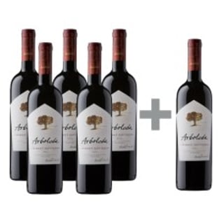 Caja 6 unidades Arboleda Cabernet Sauvignon (PAGUE 5, LLEVE 6)