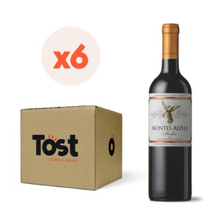 Caja 6x Montes Alpha Malbec 750cc