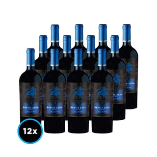 CAJA BESTIA AZUL (Cabernet): 12x Vino Bestia Azul Cabernet Sauvignon 750cc