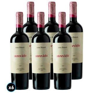 CAJA CASA BAUZÁ ATREVIDO (Ensamblaje): 6x Vino Casa Bauzá Atrevido Ensamblaje 750cc