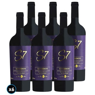 CAJA CASA SILVA S7 SINGLE BLOCK (Carmenere): 6x Vino Casa Silva S7 Single Block Carmenere 750cc