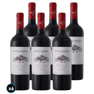 CAJA CASAS DEL BOSQUE COLLECTION (Carmenere): 6x Vino Casas del Bosque Collection Carmenere 750cc