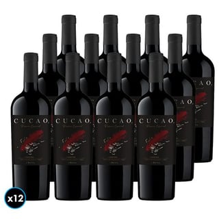CAJA CUCAO RESERVA ESPECIAL (Carmenere): 12x Vino Cucao Reserva Especial Carmenere 750cc